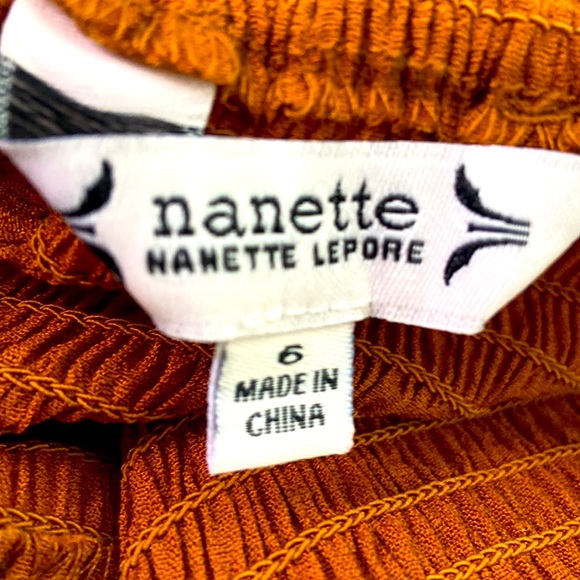 Nanette Lepore RustSmocked Maxi Dress with Flutter Straps - Picture 3 of 7